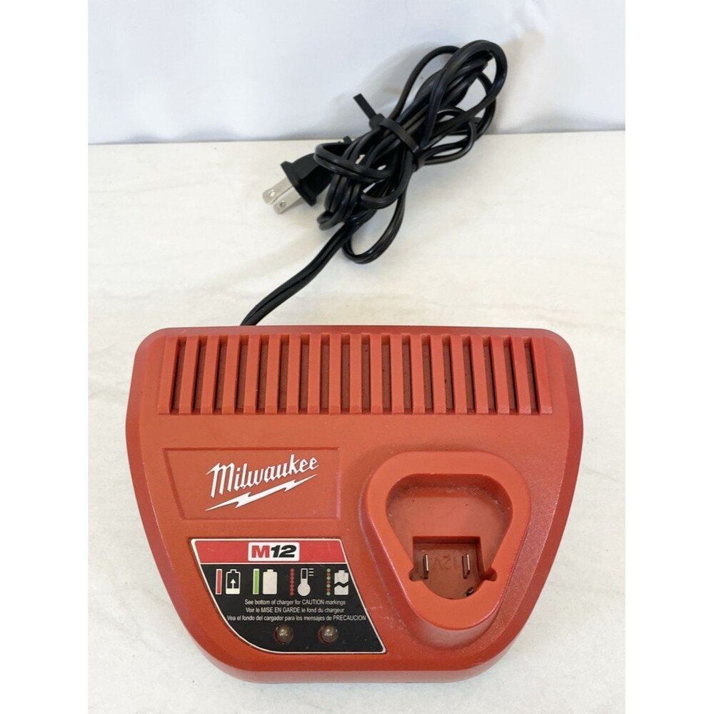 Milwaukee M12 12v Li-Ion OEM Battery Charger 48-59-2401 Tested